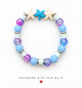 Starfish & Periwinkle Mermaid Bracelet handmade by Fi