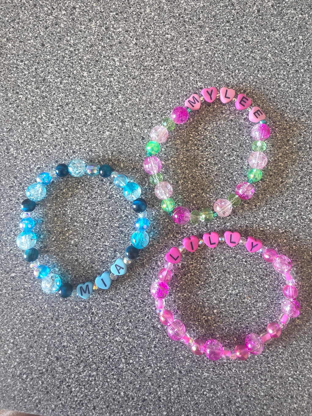 Name or word bracelets