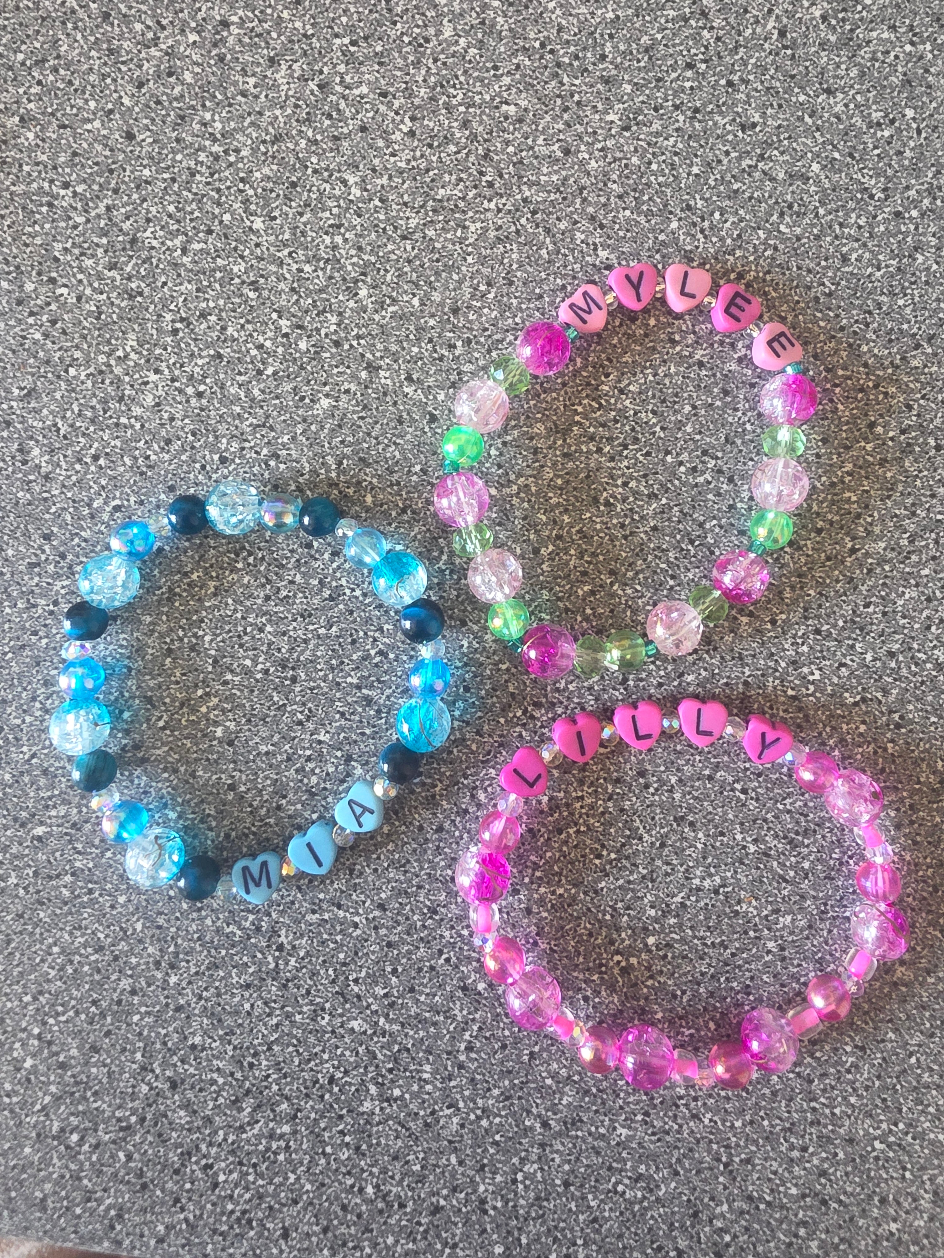 Name or word bracelets